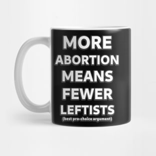 More Abortion Means Fewer Leftists Mug